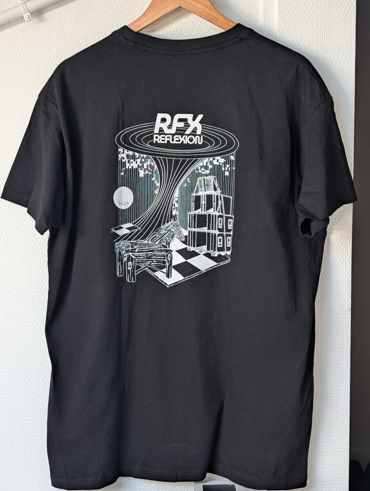 T-shirt Noir Reflexion